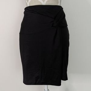 NWT H&M black faux wrap skirt